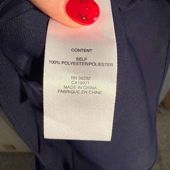 Tibi Blue Shirred Sleeve Shift Dress - Removable Belt - Size 4 - Picture 8 of 10